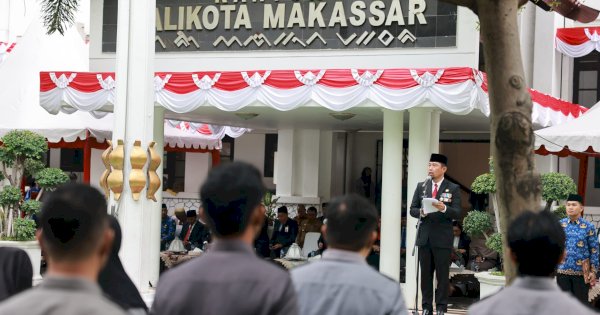 Pjs Wali Kota Makassar Pimpin Upacara Hari Pahlawan, Tekankan Pemimpin sebagai Teladan