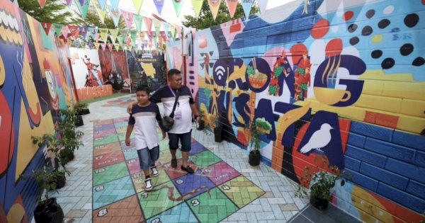 Replika Lorong Wisata di F8 Makassar Jadi Spot Favorit Pengunjung Lokal Hingga Mancanegara
