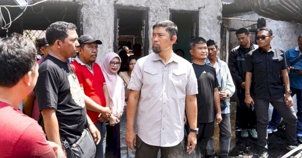 Camat Mamajang Dampingi Pjs Wali Kota Tinjau Lokasi Kebakaran di Jalan Badak