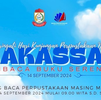 Peringati Hari Kunjungan Perpustakaan Nasional, Makassar Lakukan Gerakan Baca Buku Serentak