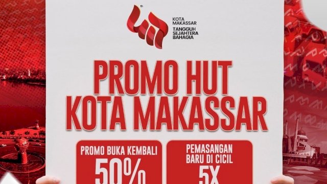 HUT Kota Makassar ke-417, PDAM Tawarkan Beragam Promo Menarik