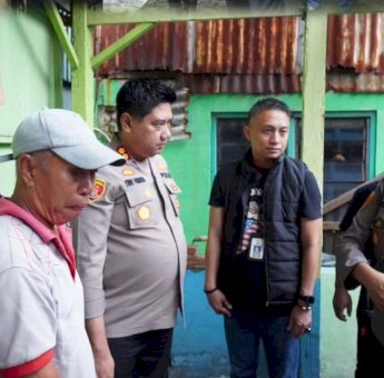 Camat Ujung Tanah Apresiasi Peletakan Batu Pertama Bedah Rumah Oleh Polda Sulsel
