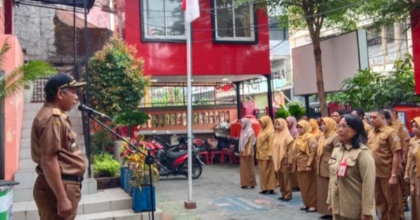 Jaga Kekompakan Kecamatan Bontoala Rutin Gelar Apel Pagi