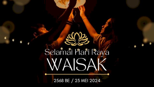 Ucapan Selamat Hari Raya Waisak 2568 BE dari Plt. Kepala DPPKB Kota Makassar