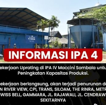 Tingkatkan Kapasitas Produksi, PDAM Lakukan Pengerjaan Uprating di IPA IV Maccini Sombala