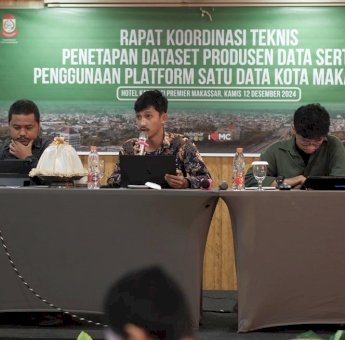 Tim IT Diskominfo Jadi Narasumber di Rakortek Forum Satu Data Kota Makassar