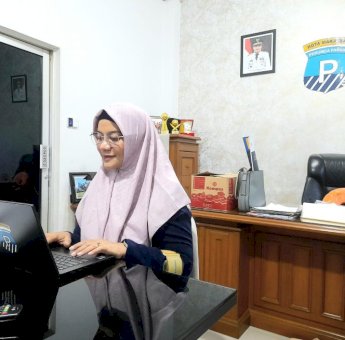 Perumda Parkir Makassar Turunkan Puluhan TRC Menata Kendaraan Peserta Buka Puasa Pemkot