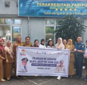 Harganas ke 31, Dinas PPKB Pelayanan KB Serentak di Faskes Kota Makassar