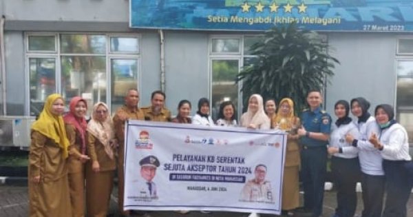Harganas ke 31, Dinas PPKB Pelayanan KB Serentak di Faskes Kota Makassar