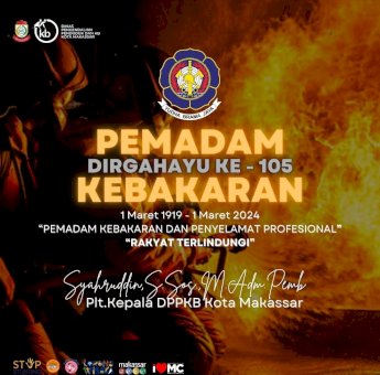 Plt DPPKB Makassar Syahruddin: Dirgahayu 105 Tahun Damkar Kota Makassar
