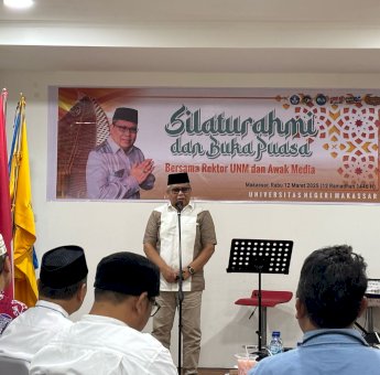 Rektor UNM Gelar Silaturahmi dan Buka Puasa Bersama Awak Media, Prof Karta: Ini Bentuk Penghargaan