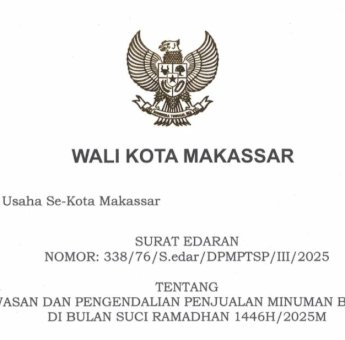 Pelaku Usaha di Makassar Dilarang Jual Minol Selama Ramadan