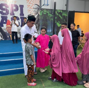 Anggota Komisi III DPR RI Rudianto Lallo Berbagi Kebahagian dengan Ratusan Anak Panti Asuhan