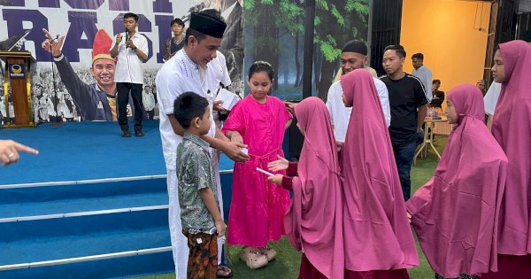 Anggota Komisi III DPR RI Rudianto Lallo Berbagi Kebahagian dengan Ratusan Anak Panti Asuhan