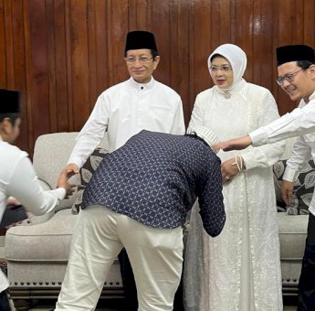 Gelar Open House Idul fitri, Menteri Agama Ajak Umat Amalkan Nasihat selama Ramadan