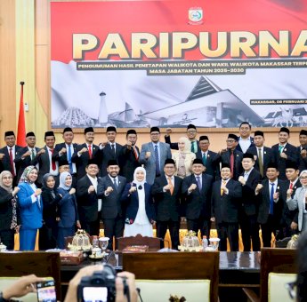 DPRD Umumkan Appi-Aliyah Wali Kota dan Wakil Wali Kota Makassar Periode 2025-2030