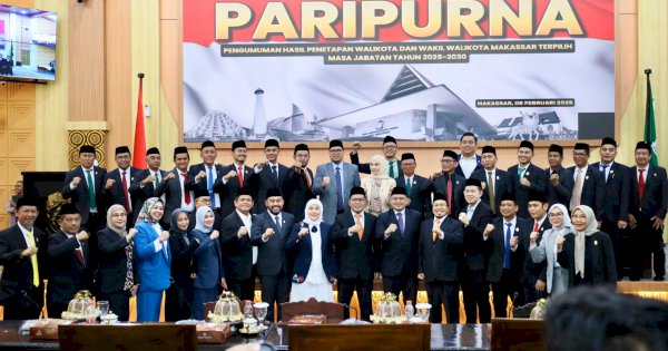 DPRD Umumkan Appi-Aliyah Wali Kota dan Wakil Wali Kota Makassar Periode 2025-2030