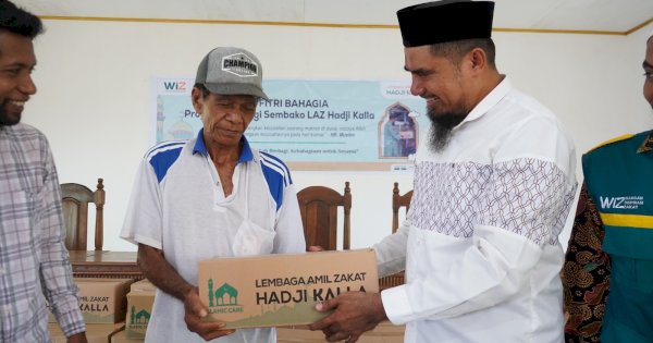 LAZ Hadji Kalla Berbagi 10.000 Lebih Paket Sembako Idulfitri untuk Duafa di 4 Provinsi