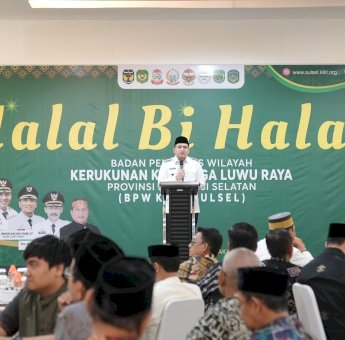 Munafri-Aliyah Kompak Hadiri Halalbihalal Kerukunan Keluarga Luwu Raya