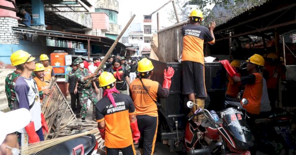 Warga Apresiasi Karya Bakti Kodim 1408/ Makassar di Pasar Terong