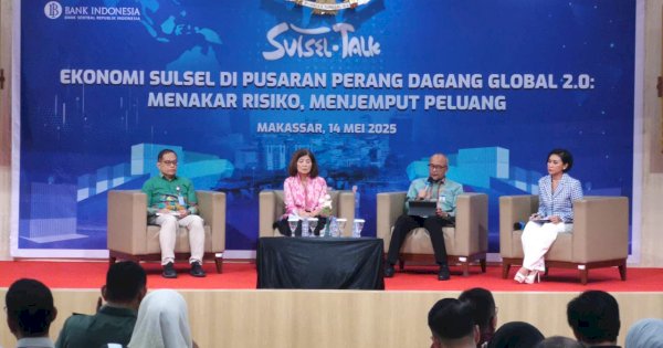 BI Sulsel Gelar Sulsel Talk: Perang Dagang Global 2.0 Bakal Guncang Ekonomi Dunia