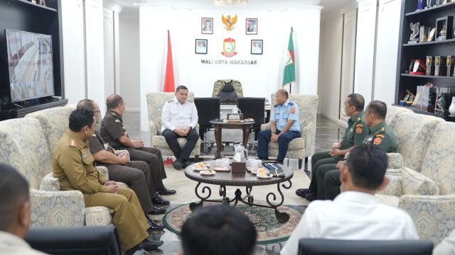 Wali Kota Makassar Terima audience Kaotmilti IV dan Aspidmil Sulsel