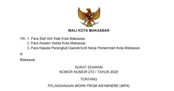 Pemkot Makassar Berlakukan WFA Pasca Demo Ricuh DPRD