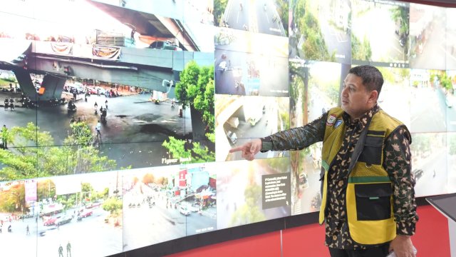 Munafri Pantau Demo di Makassar Lewat War Room Balai Kota