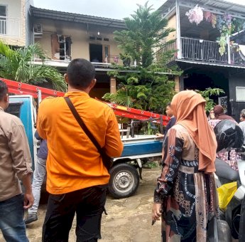 Kebakaran di Baji Rupa Hanguskan Satu Rumah, BPBD Makassar Lakukan Assesment