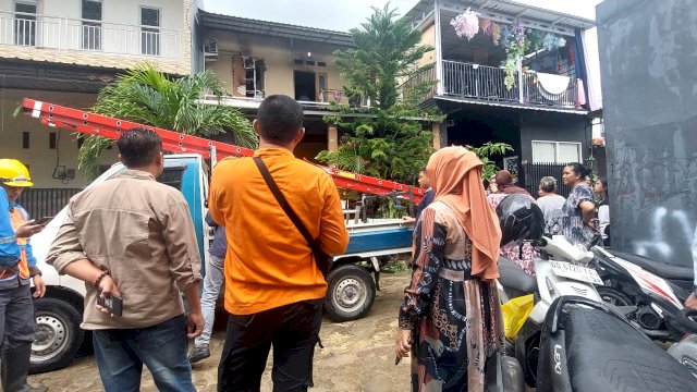 Kebakaran di Baji Rupa Hanguskan Satu Rumah, BPBD Makassar Lakukan Assesment
