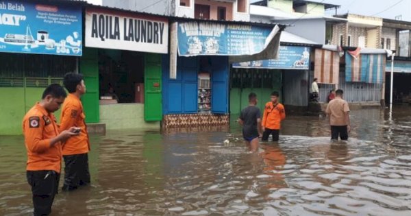 BPBD Makassar Pantau Titik Rawan Banjir, Genangan Setinggi 50 Cm Terjadi di Jalan Paccerakang