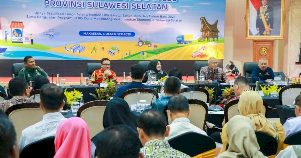 TPID dan TP2DD Sulsel Gelar HLM, Upaya Pengendalian Inflasi Jelang Momen HBKN 2025