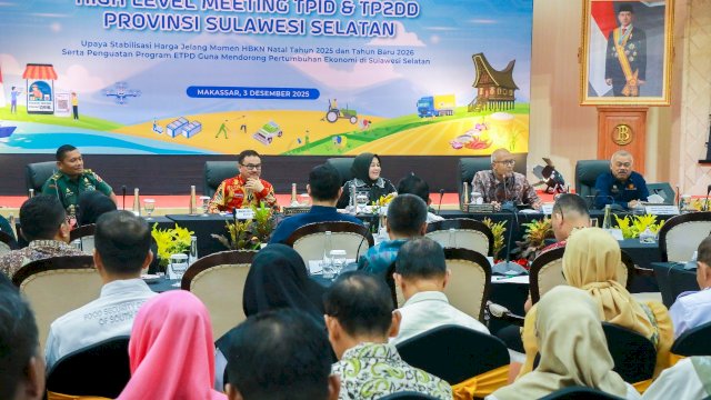 TPID dan TP2DD Sulsel Gelar HLM, Upaya Pengendalian Inflasi Jelang Momen HBKN 2025