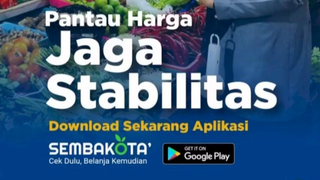 Dinas Perdagangan Makassar Ajak Masyarakat Pantau Harga Pangan Lewat Aplikasi Sembakota