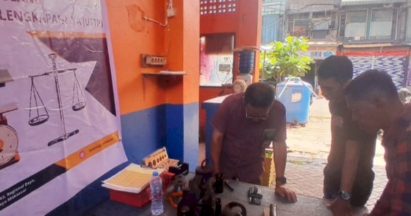 Disdag Makassar Gelar Tera Ulang di Pasar Tradisional, Akurasi Alat Ukur Pedagang