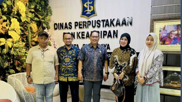 Dinas Kearsipan Makassar Studi Tiru Penyusunan Ranperda Penyelenggaraan Kearsipan ke Surabaya