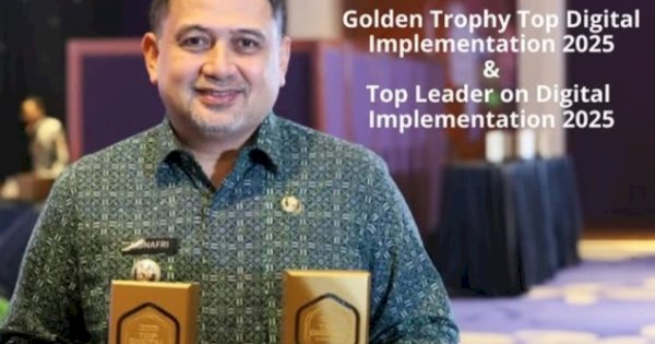 Makassar Raih Golden Trophy TOP Digital Awards 2025, Dinas Kearsipan Komitmen Kembangkan Sistem Berbasis Digital