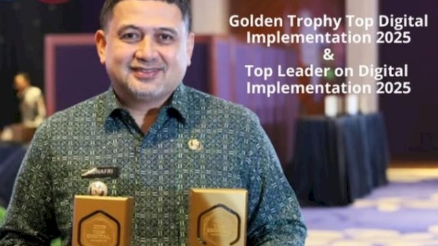 Makassar Raih Golden Trophy TOP Digital Awards 2025, Dinas Kearsipan Komitmen Kembangkan Sistem Berbasis Digital