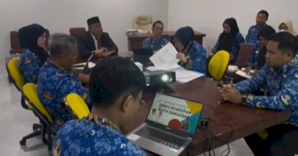 Dinas Kearsipan Kota Makassar Bahas Penyusunan RKA-SKPD dalam Rapat Internal