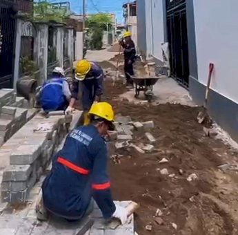 Paving Blok, Aduan Warga Lewat Lontara+ Ditangani Langsung Dinas PU Makassar
