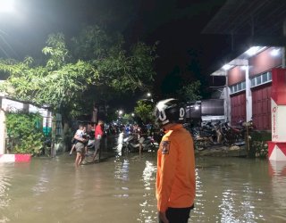 BPBD Makassar Pantau Titik Rawan Banjir di Katimbang, 14 KK Mengungsi