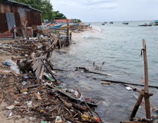 Respon Cepat Abrasi Pantai, BPBD Makassar Tinjau Pulau Kodingareng