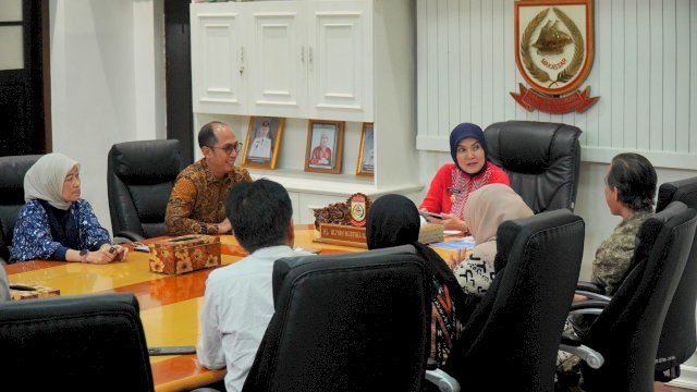 Wakil Wali Kota Makassar, Aliyah Mustika Ilham, menerima audiensi Dewan Pimpinan Daerah (DPD) Asosiasi Perusahaan Perjalanan Wisata Indonesia (ASITA) Sulawesi Selatan, di Balai Kota, Jumat (6/3) 