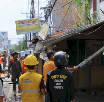 15 Lapak PKL Ditertibkan, Kecamatan Makassar Utamakan Cara Humanis