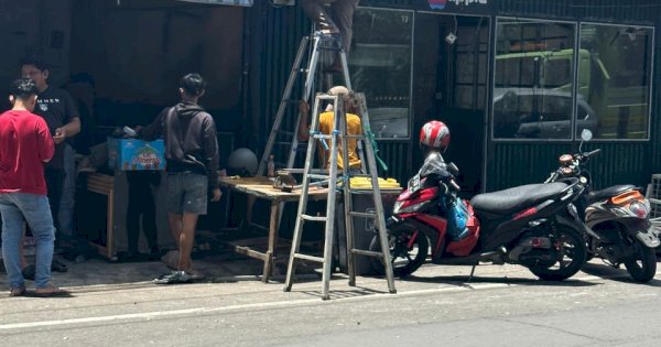 Kembalikan Fungsi Fasum-Fasos, 23 Lapak PKL di Mariso Ditertibkan