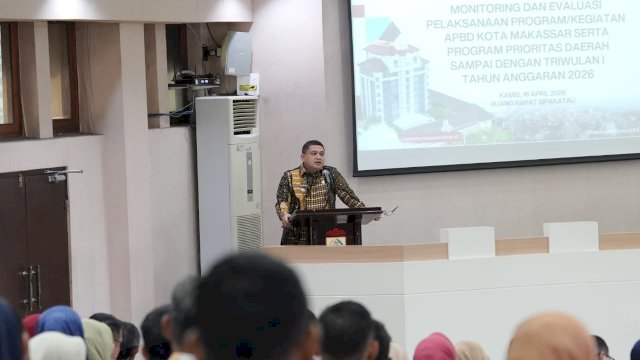 Pemkot Makassar Catat Realisasi Belanja 13% di Triwulan I APBD 2026