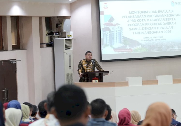 Pemkot Makassar Catat Realisasi Belanja 13% di Triwulan I APBD 2026