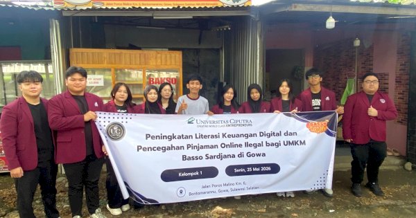 Mahasiswa UC Makassar Bantu Digitalisasi Financial untuk UMKM Basso Sardjana