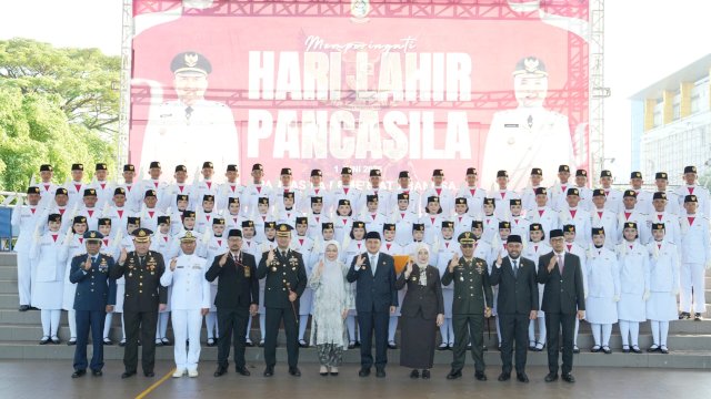 Hari Lahir Pancasila, Munafri-Aliyah Ajak Warga Makassar Hidupkan Nilai Kebangsaan