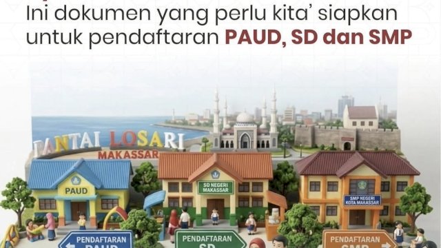 Pendaftaran SPMB Makassar 2026 Dibuka 8 Juni, Disdik Minta Orang Tua Segera Buat Akun